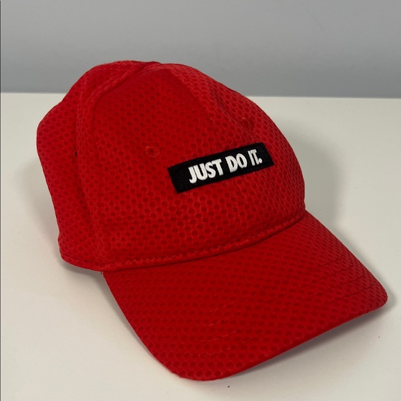 Nike Other - Nike Kids Red & Black Mesh Cap Sporty Ball Hat Boys Baby Size 12mo - 24mo